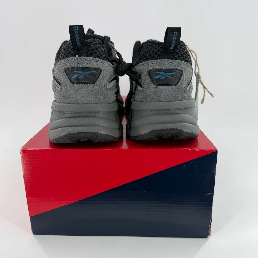 Reebok M Charge Mens Grey Blue Black Athletic Sneakers NWoB Size 10M